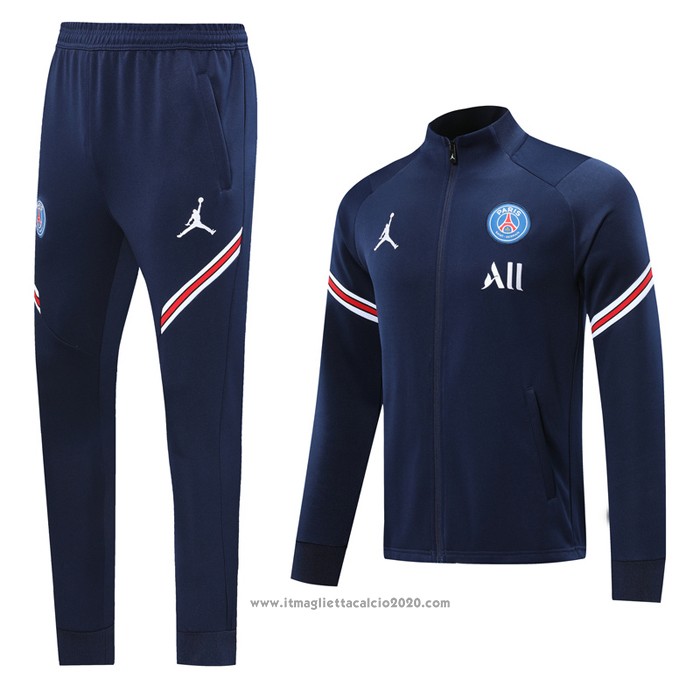 Tuta da Track Giacca Paris Saint-Germain Jordan 2020 2021 Blu